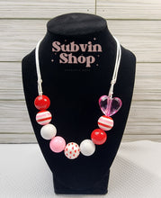 Load image into Gallery viewer, Valentine's Bubblegum Bead Necklaces
