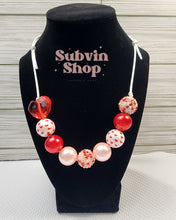Load image into Gallery viewer, Valentine's Bubblegum Bead Necklaces
