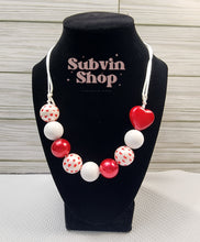 Load image into Gallery viewer, Valentine's Bubblegum Bead Necklaces
